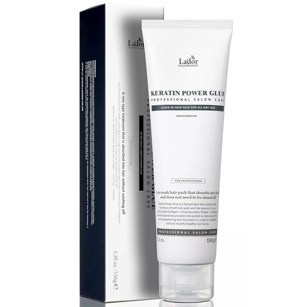 Keratin Power Glue Leave-In Conditioner Hair Treatment Mask 5.3 Oz LADOR